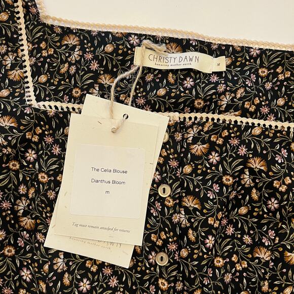 NWT Christy Dawn Celia Blouse Medium Fits Small - Picture 10 of 14